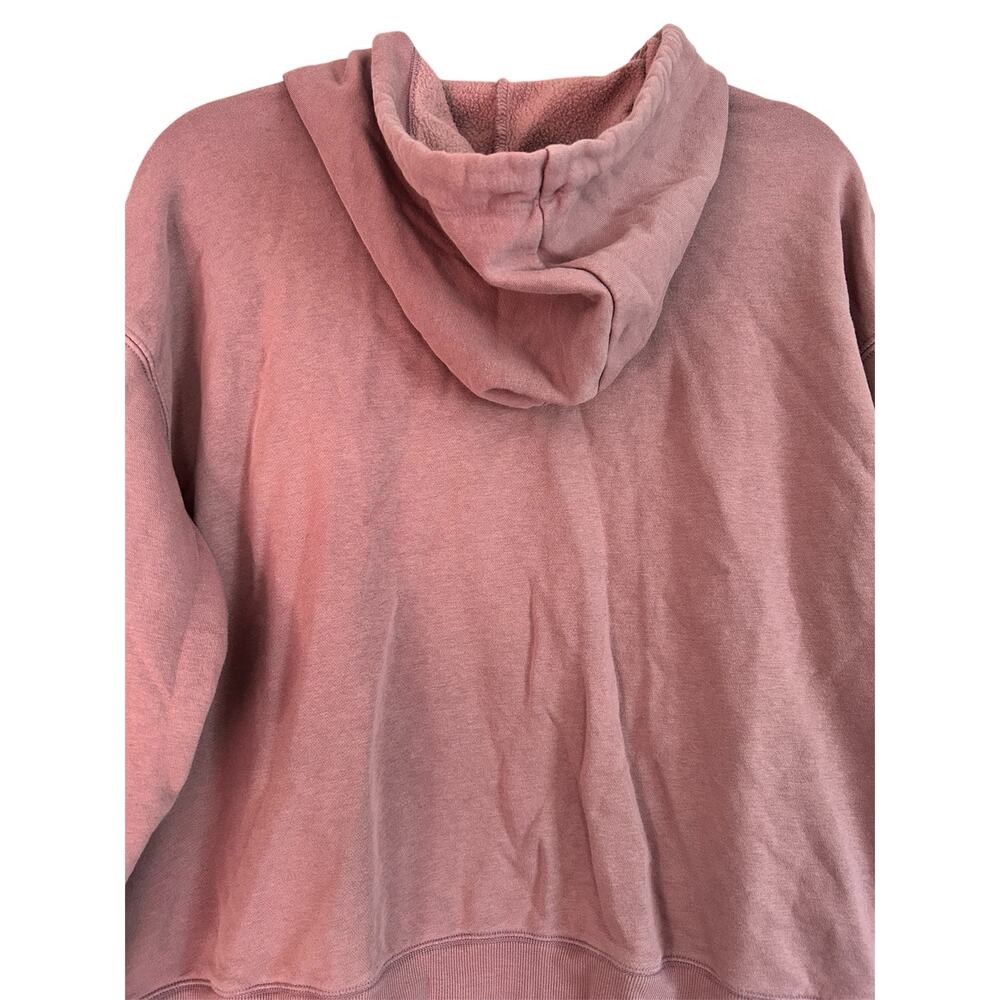 Old Navy Full Zip Spell Out Hoodie Sweatshirt Abalone Pink, Size Medium - Picture 5 of 7